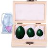 Set of 3 Yoni Eggs – Nephrite Jade